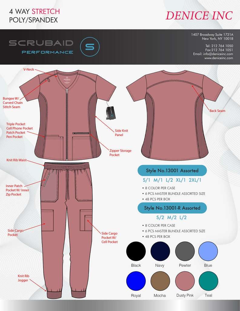 Scrubaid Performance Jogger Set 13001 – Comodidad, Funcionalidad y Estilo Profesional